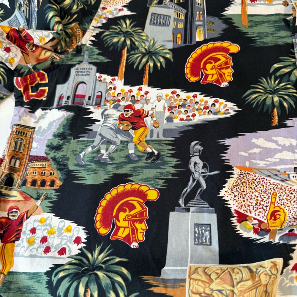 Reyn Spooner men's Collegiate USC Trojans hawaiian button down shirt‎ size XXL - Picture 7 of 12